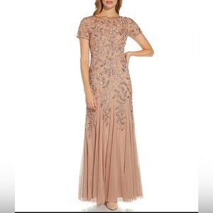 Adrianna Papell
Women's Floral-Design Embellished Gown rose gold